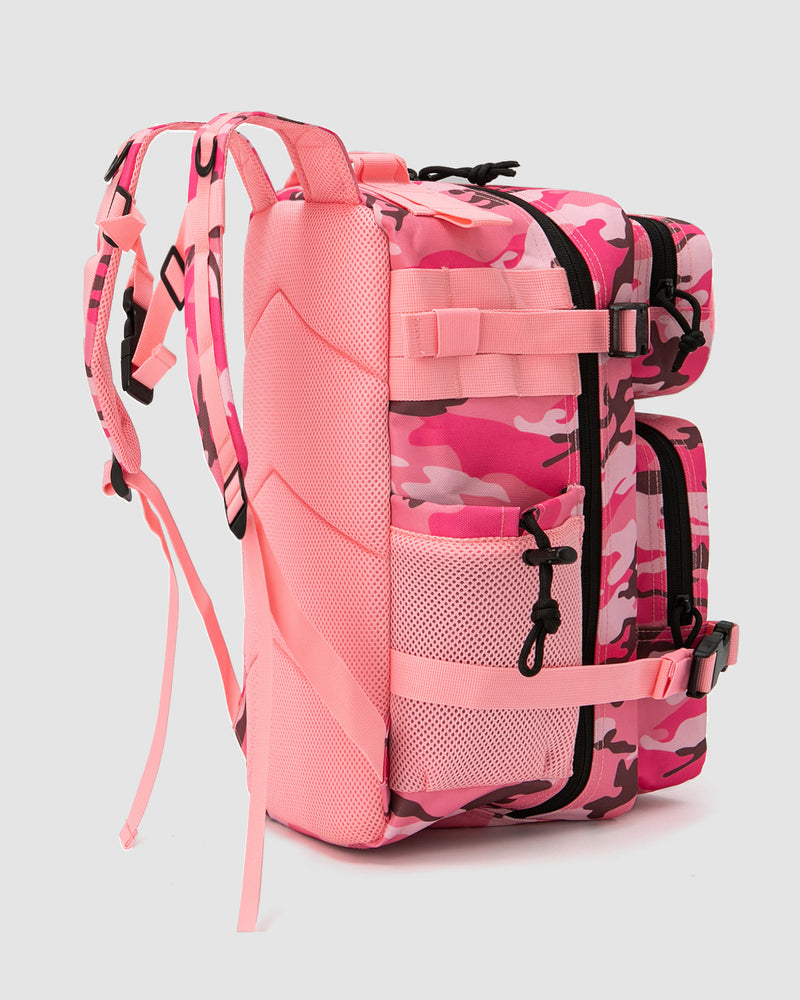 25L tactical backpack in pink camouflage