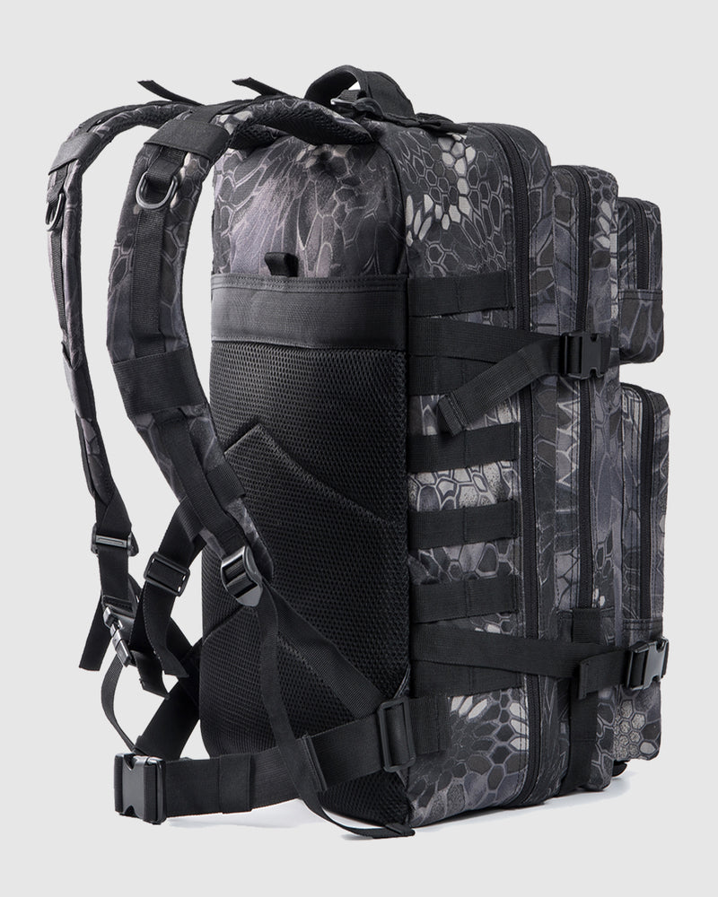 45L Tactical Backpack with snack skin pattern