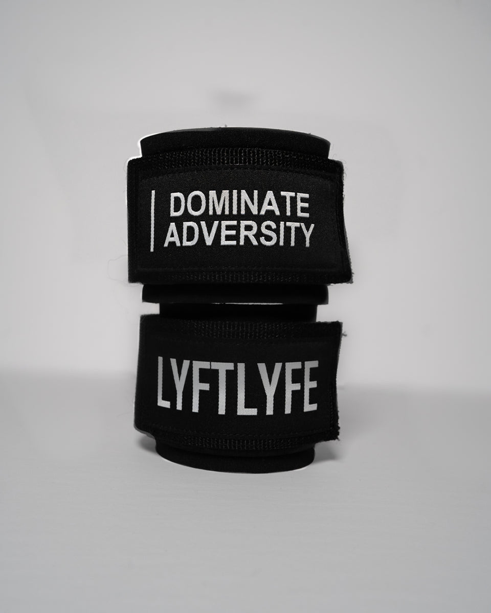 LYFT Wrist Wraps - Black&Black - LYFTLYFE APPAREL