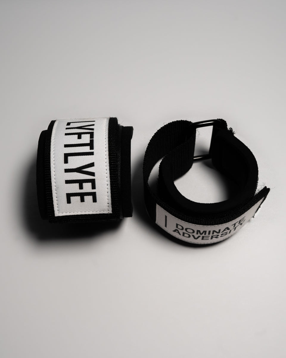 LÝFT LOGO WRIST WRAP - BLACK LYFT Wrist Wraps - Black&Black - LYFTLYFE APPAREL