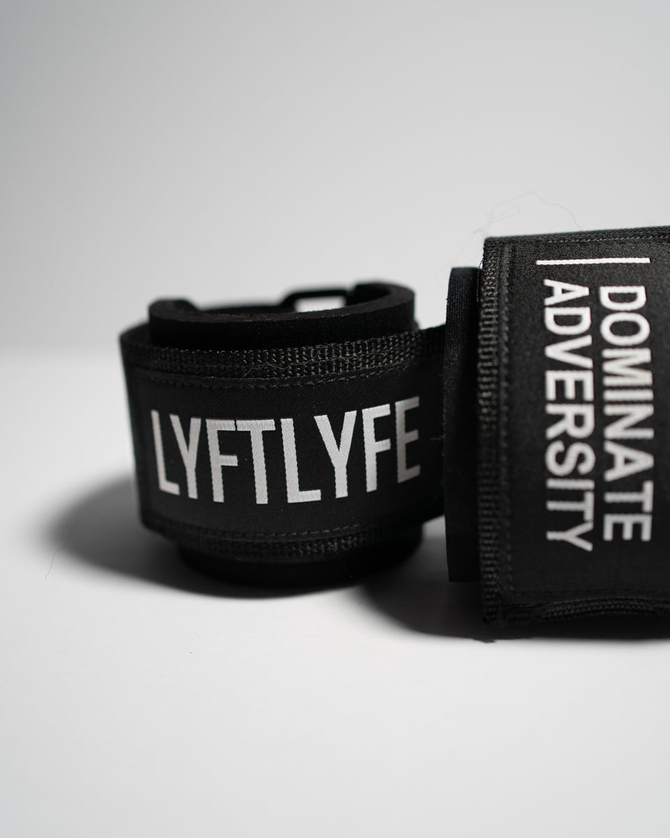 LYFT Wrist Wraps - Black&Black - LYFTLYFE APPAREL