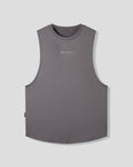 Gray sleeveless shirt on a light gray background