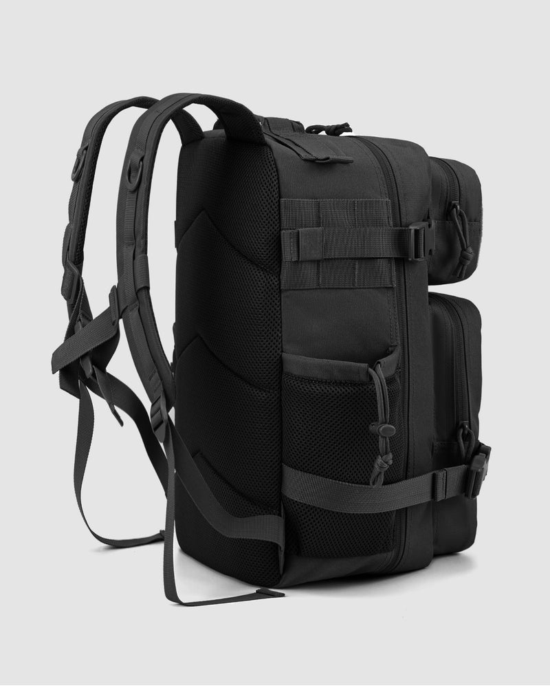 25L black tactical backpack.