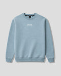Light blue women's sweatshirt with 'LYFTLYFE' logo on a light gray background