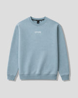 Light blue women's sweatshirt with 'LYFTLYFE' logo on a light gray background