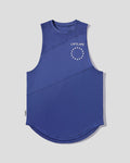 Blue sleeveless shirt with 'LYFTLYFE' logo on a gray background