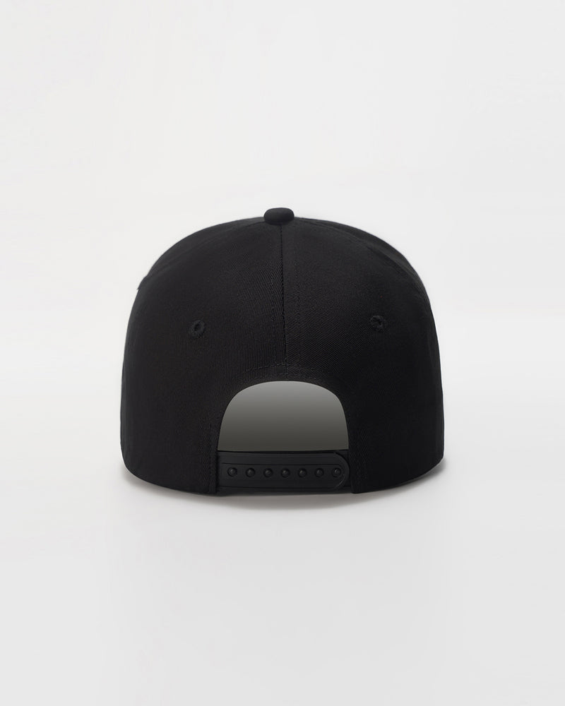 Black A-frame snapback with 'LYFTLYFE' branding on a white background.