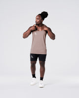 Full body fit of Power Stringer in rose color. 