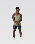 Athletic model in LYFTLYFE green Power Stringer full shot.