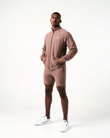 Men’s Breathe Shorts in brown, designed for comfort and performance with a sleek fit and breathable fabric.