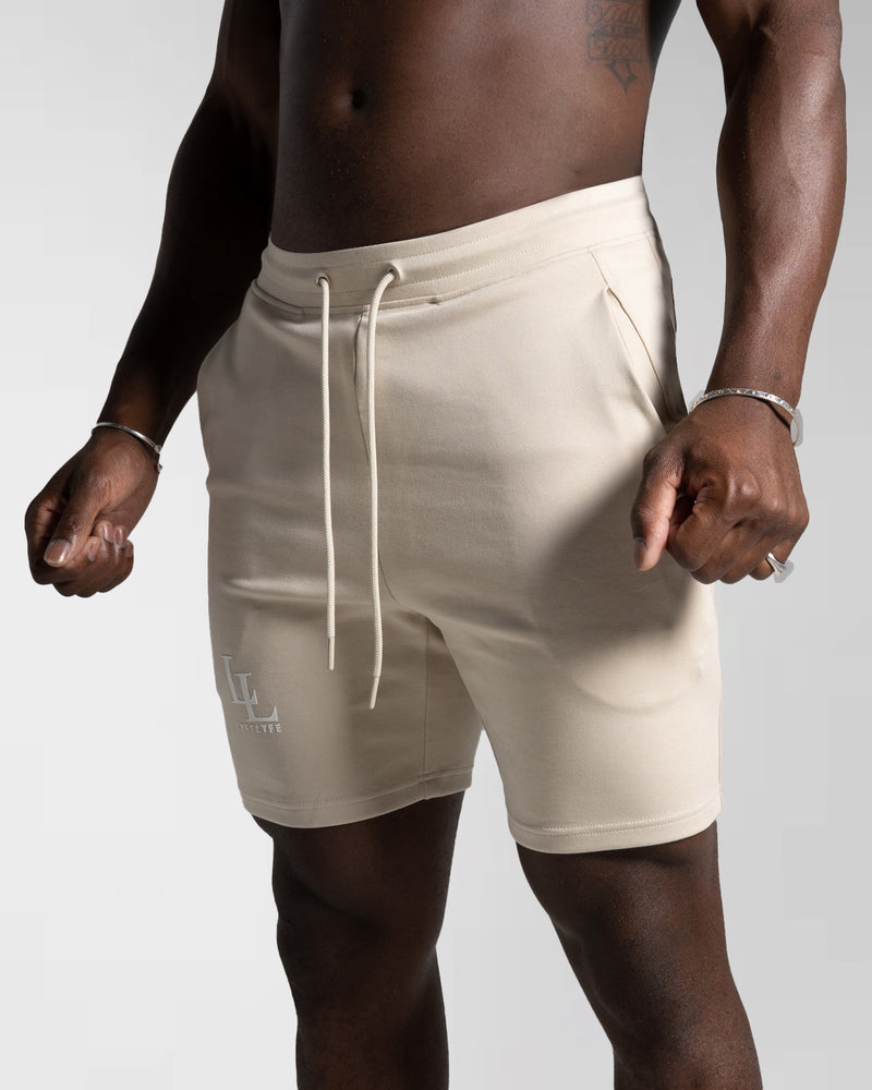 LYFT Men's Shorts - Stone - LYFTLYFE APPAREL
