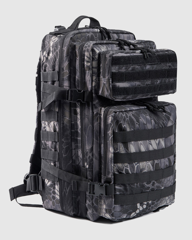 45L Tactical Backpack with snack skin pattern