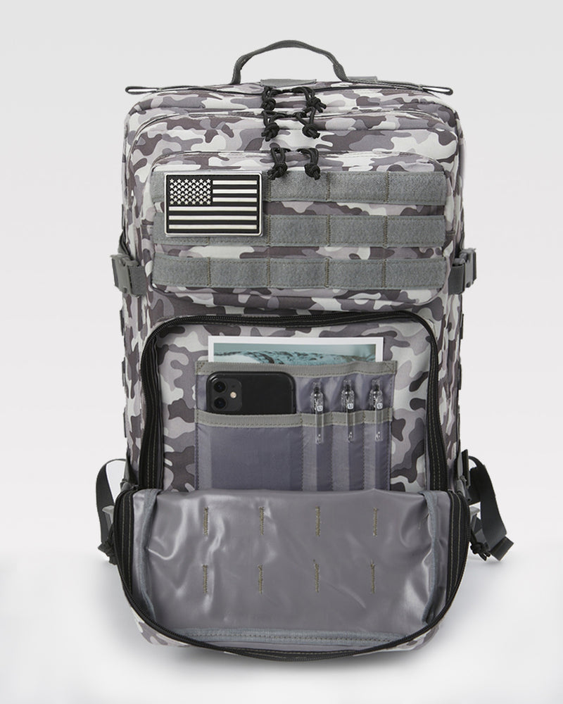 45L Tactical Backpack in fossil camo