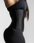 Side profile of LYFTLYFE waist trainer highlighting fit and curve.